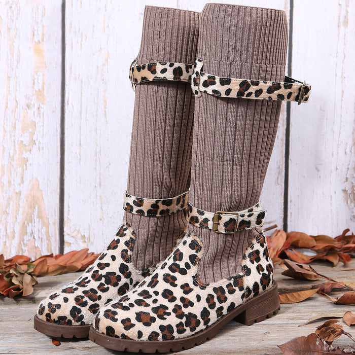Leopard Winter Boots