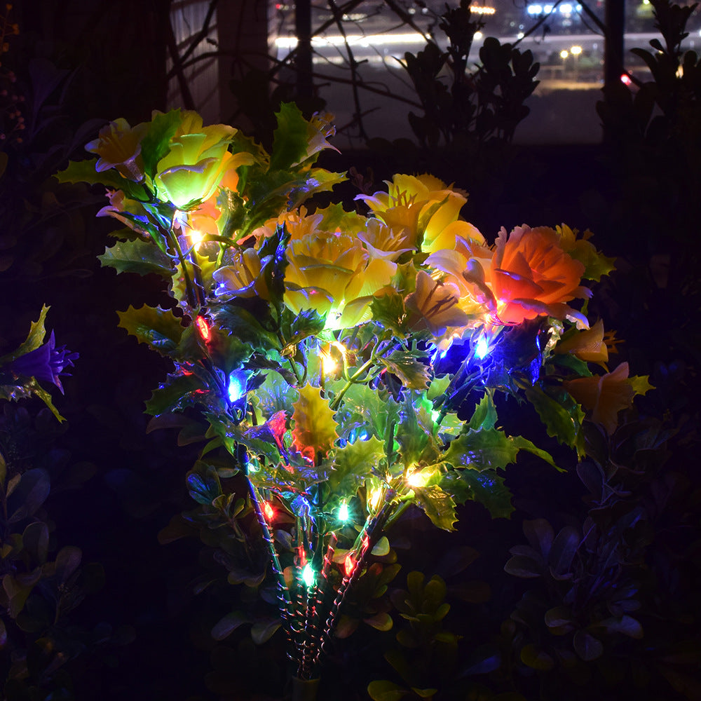 Solar LED Decorative Flower Lights
