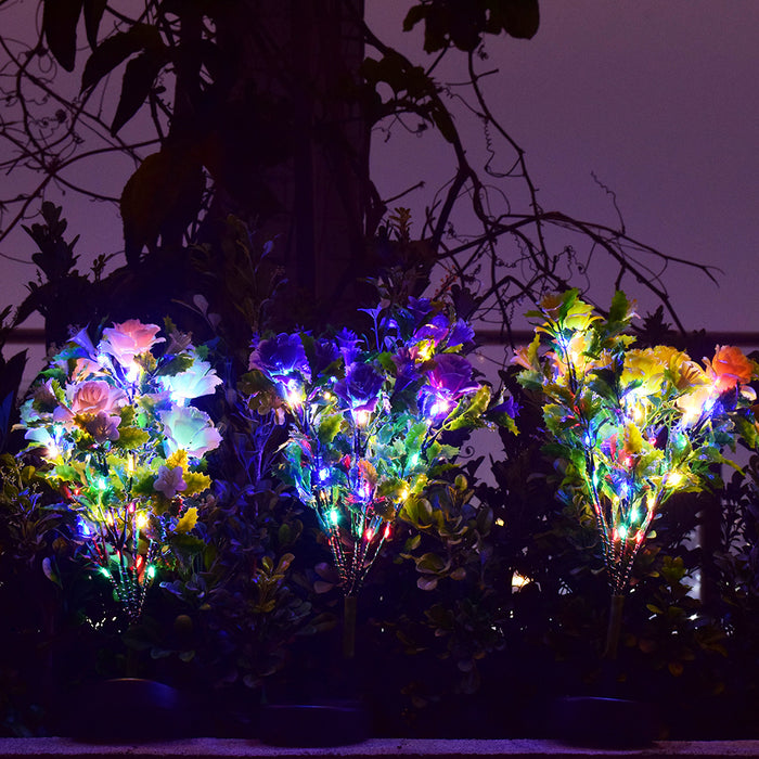 Solar LED Decorative Flower Lights