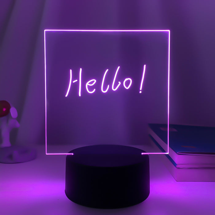 3D Small Night Decoration Message Board Lamp