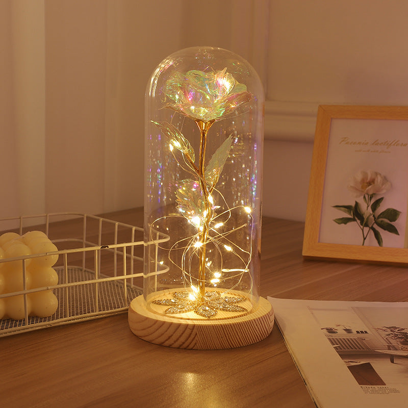 LED Rose in glass cover