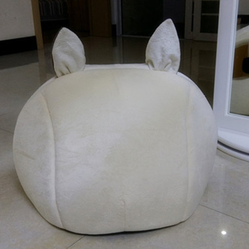 Cat headed pet bed