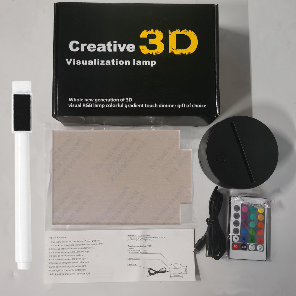 3D Small Night Decoration Message Board Lamp