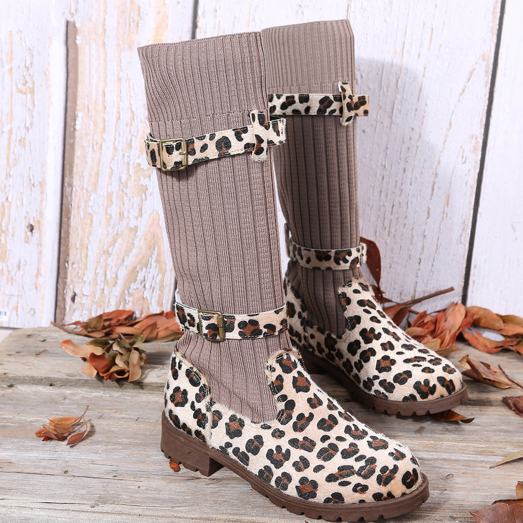 Leopard Winter Boots