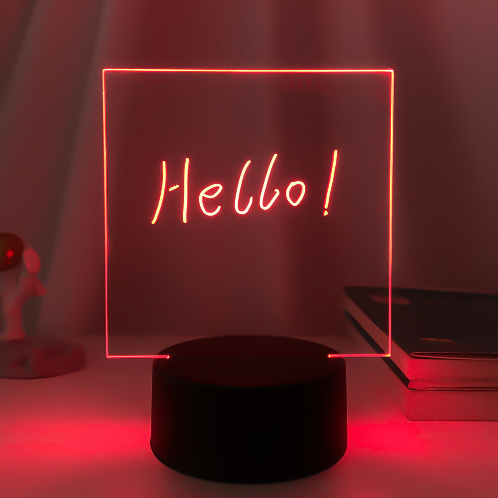 3D Small Night Decoration Message Board Lamp