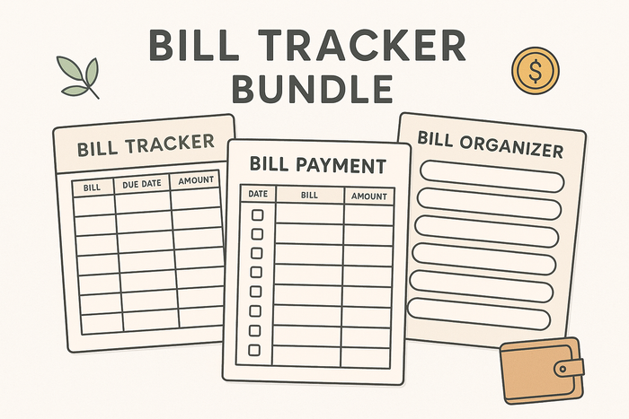Digital Bill Tracker Bundle