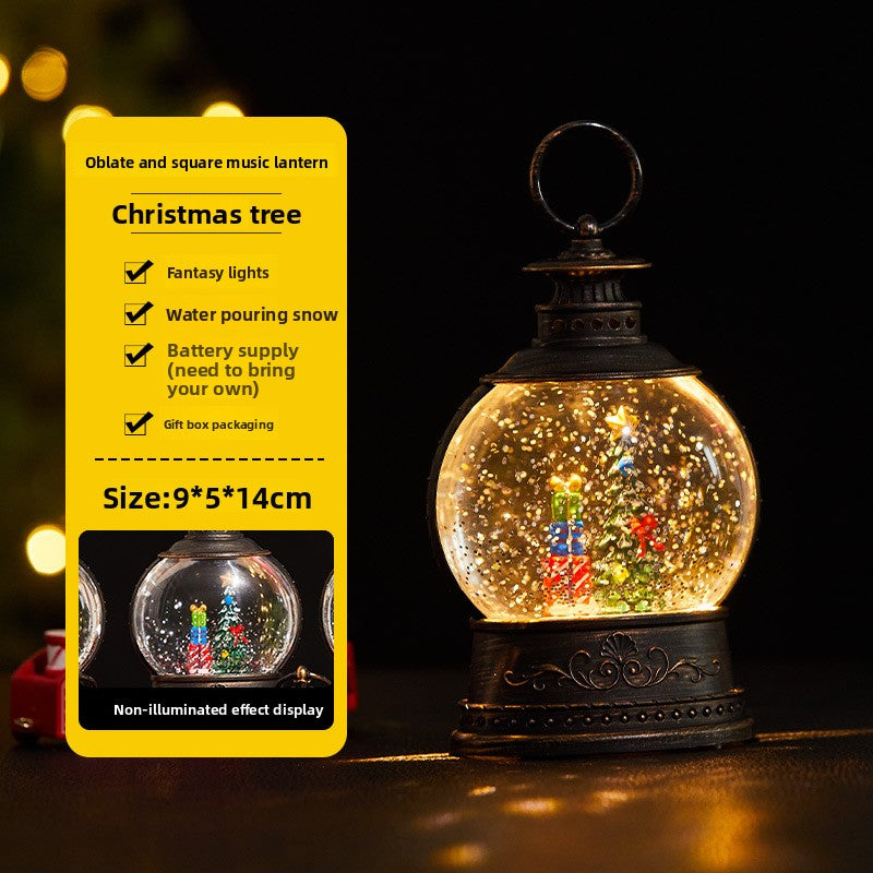 Christmas water-filled small wind lamp