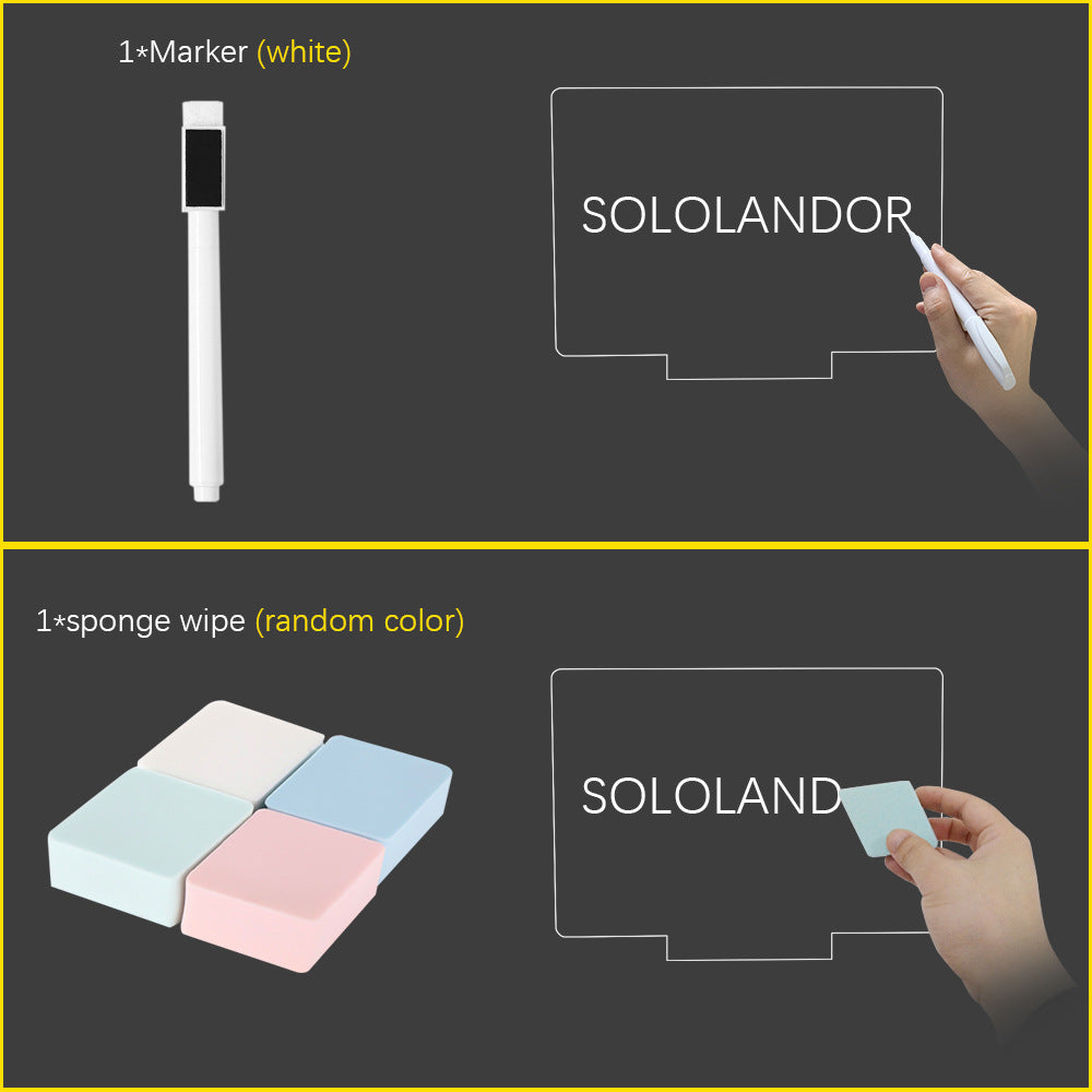 3D Small Night Decoration Message Board Lamp