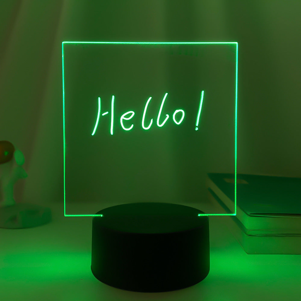 3D Small Night Decoration Message Board Lamp