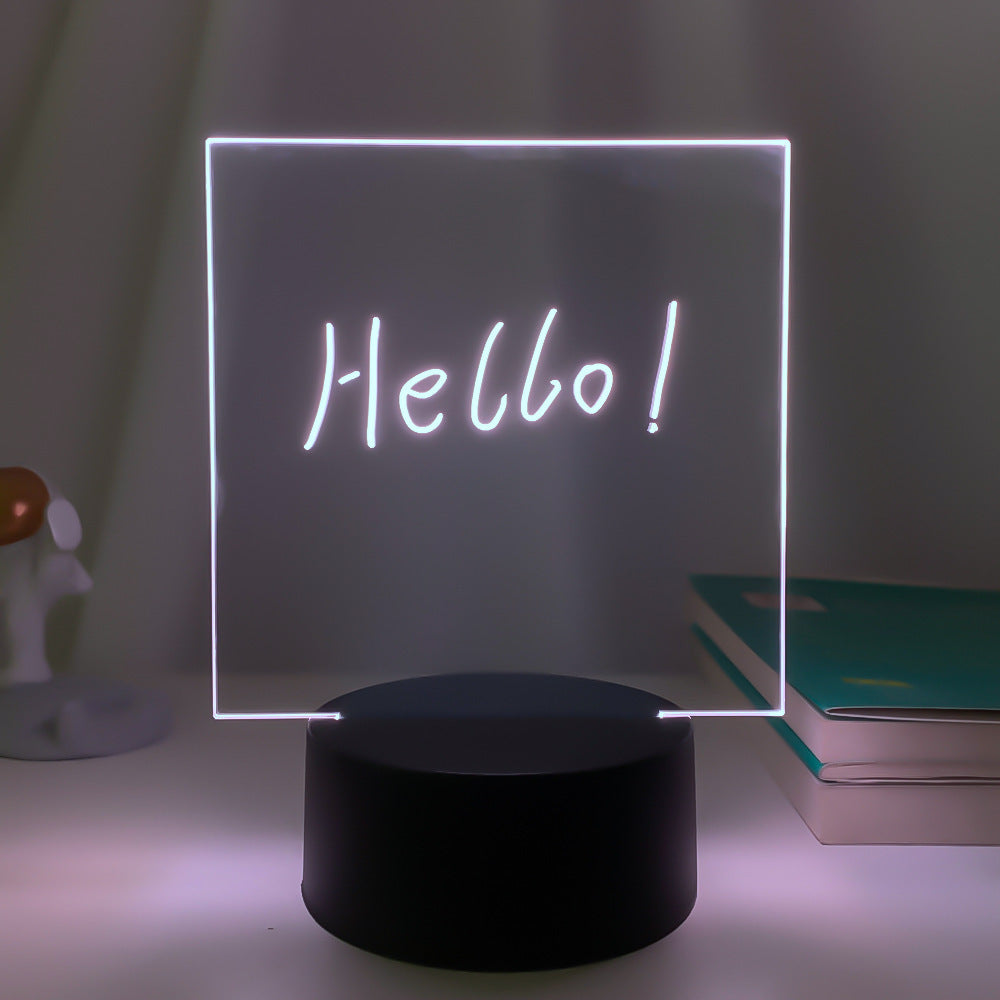 3D Small Night Decoration Message Board Lamp